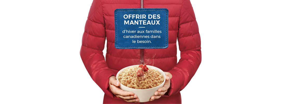 Cet hiver, Quaker® offre le plaisir d’être au chaud aux familles canadiennes dans le besoin