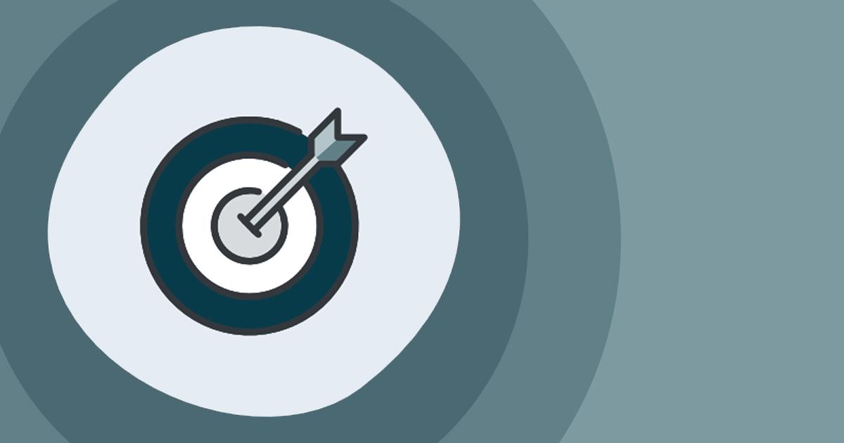 An icon of a target with an arrow hitting the bullseye.