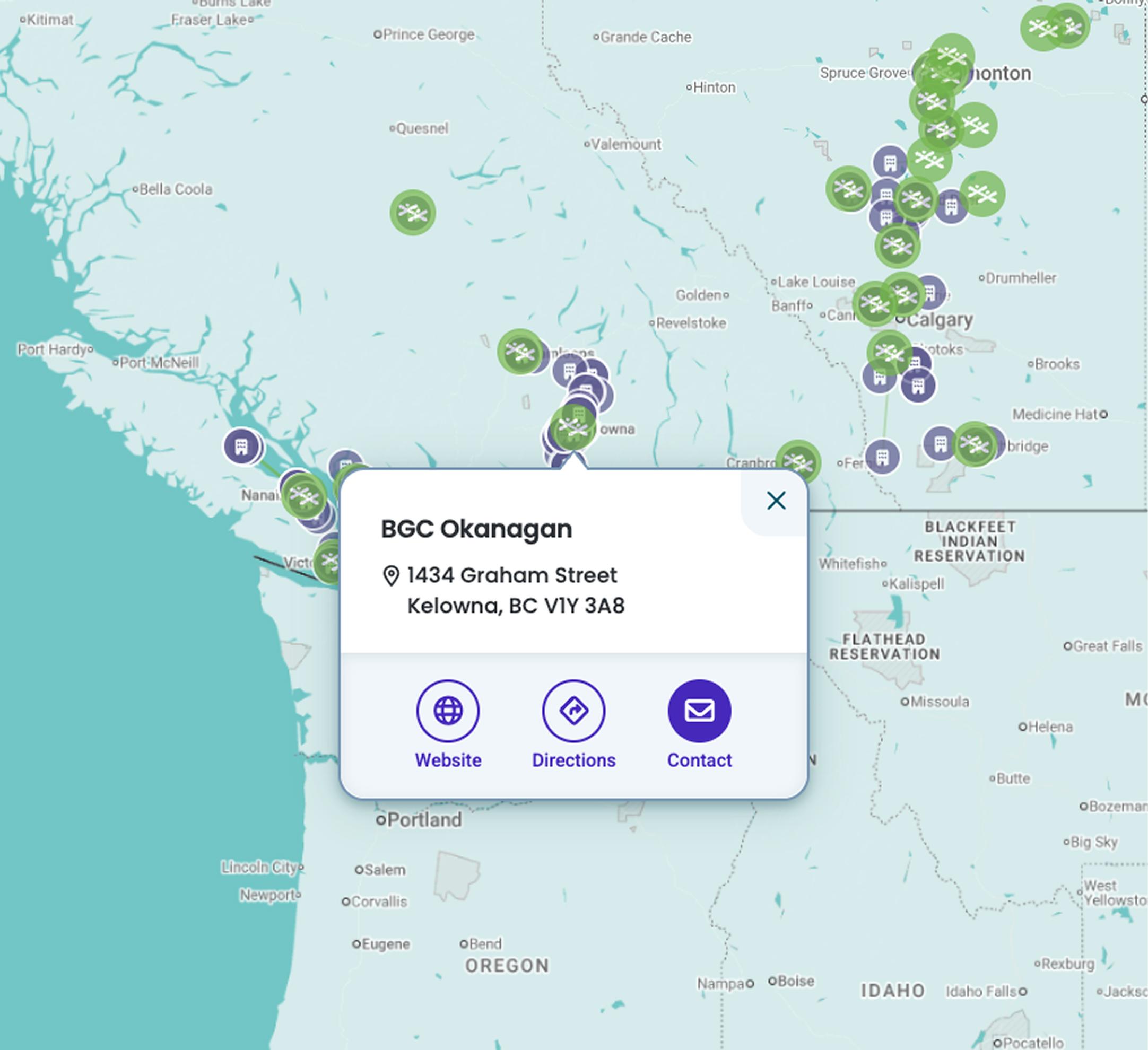 BGC Find Your Club Map Sample